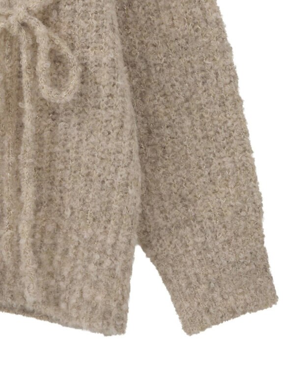 earth music&ecology 【ベルト付き】ＭＩＸカラーブークレカーディガン Light Blue