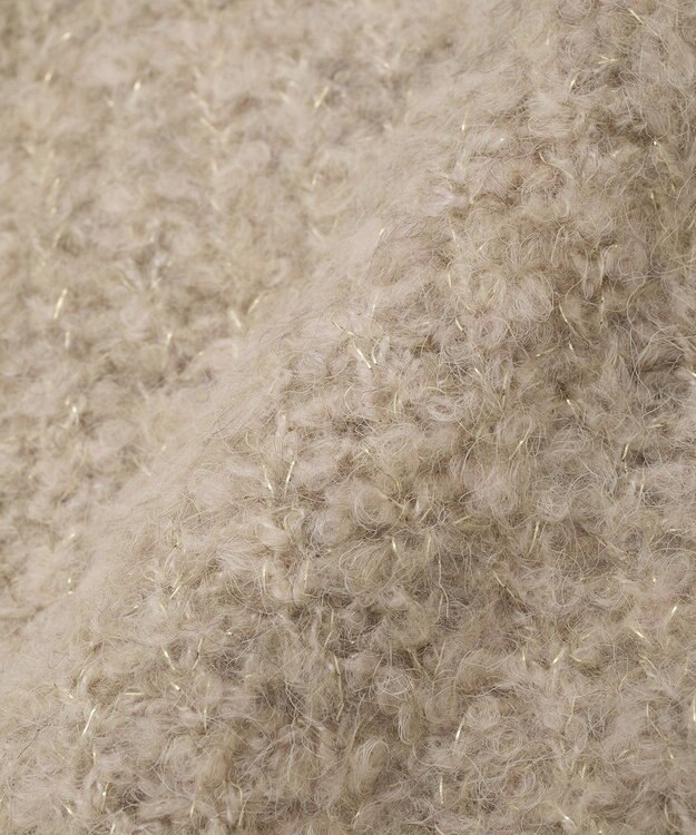 earth music&ecology 【ベルト付き】ＭＩＸカラーブークレカーディガン Light Blue