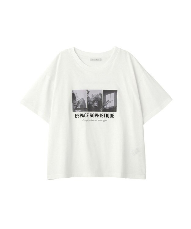 Green Parks 汗染み防止ボックスロゴＴシャツ White
