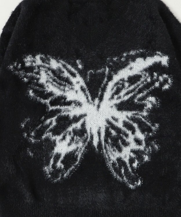 WEGO バタフライダメージニット ブラック