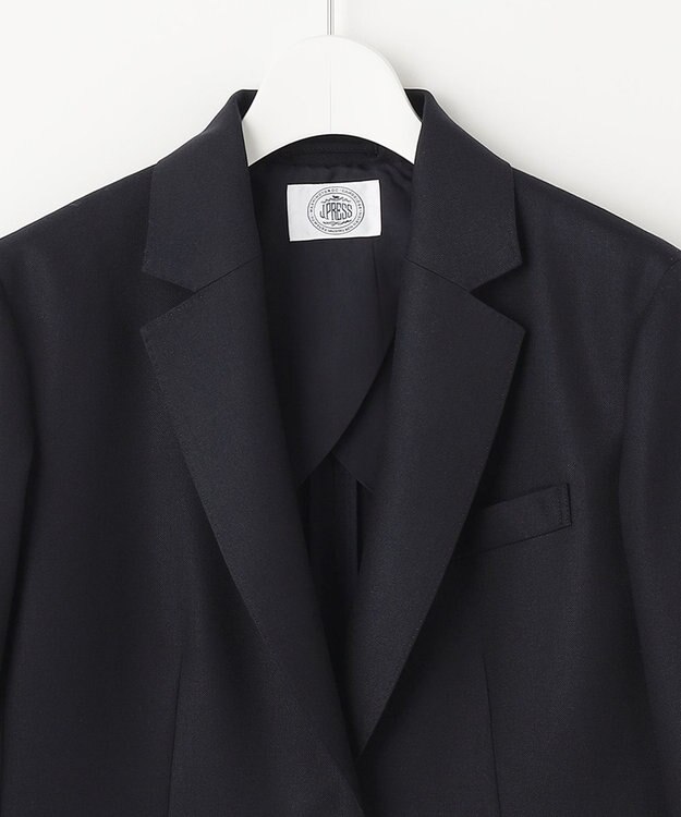 J.PRESS LADIES L オックス シングル テーラードジャケット ネイビー系