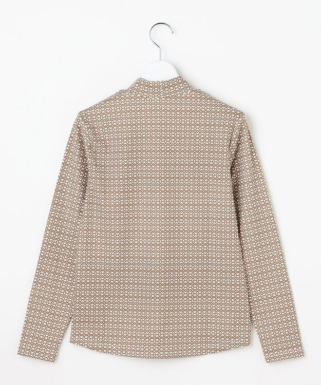 23区GOLF 【WOMEN】モノグラムプリントモックネック ブラウン系5