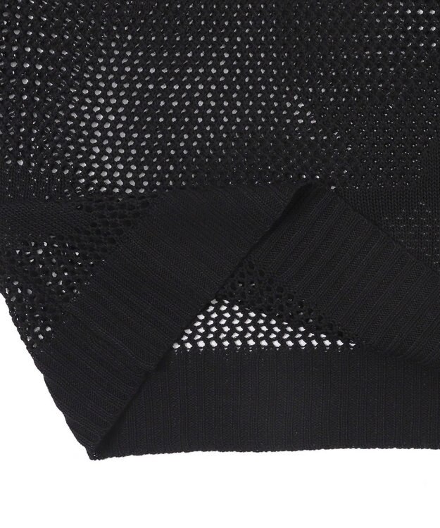 WEGO スターメッシュBIGニット ブラック