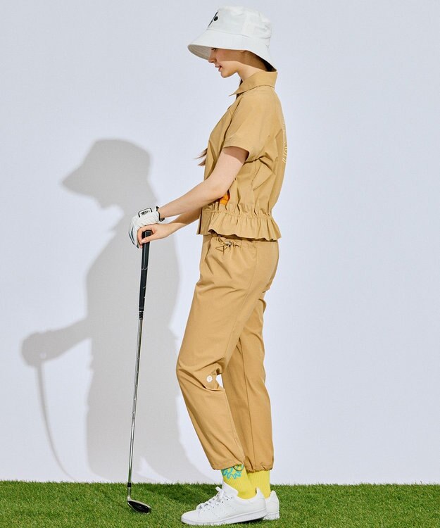 PW CIRCULUS 【WOMEN】ギャザリングパンツ ゴルフウェア レディース ベージュ系