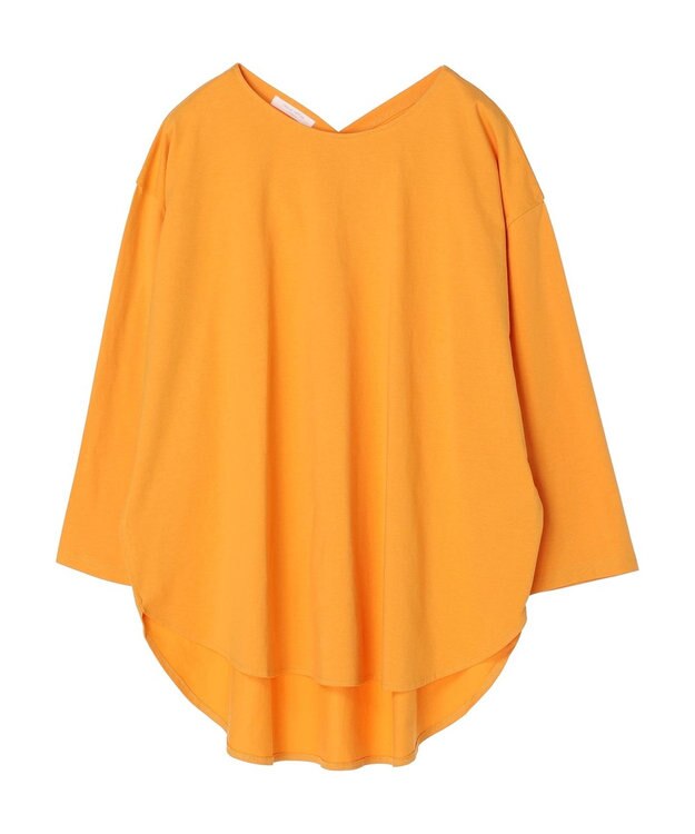 Green Parks バックカシュクール長袖チュニック Orange