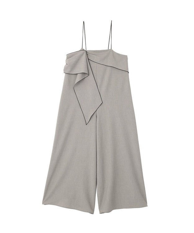 YECCA VECCA ラッフルキャミオールインワン Gray