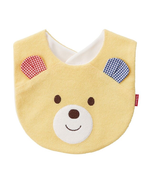 MIKI HOUSE HOT BISCUITS 顔ドンシリーズ はっ水素材 スタイ 黄