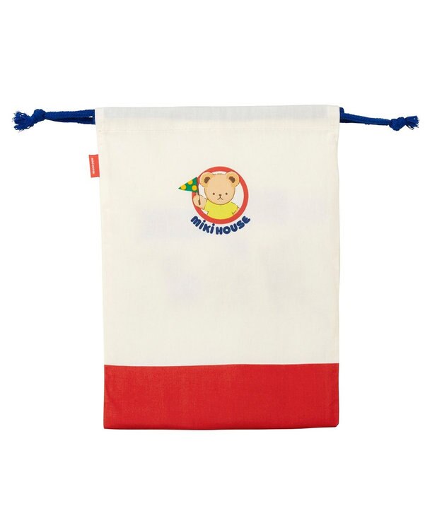 MIKI HOUSE HOT BISCUITS 【ミキハウス】 ミキハウスベア 巾着袋 赤