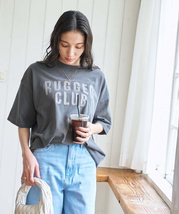 WEGO 【新色追加/ユニセックス着用アイテム/手洗い可/SMLサイズ展開】ピグメントグラフィックT（S） 柄13