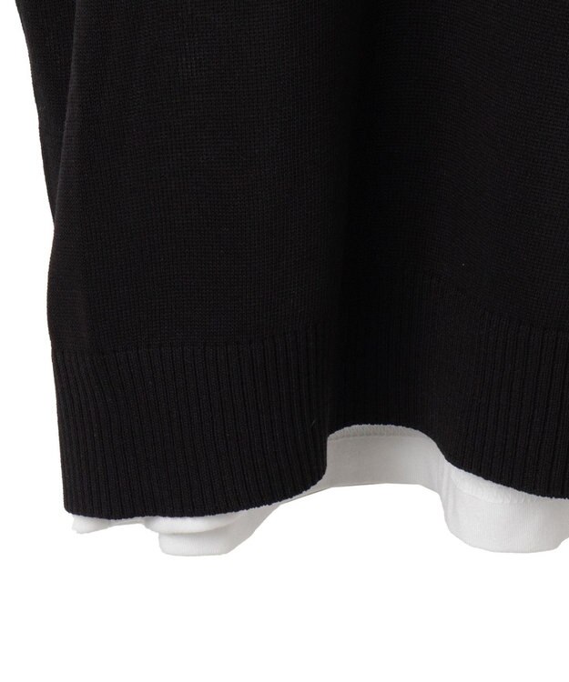 WEGO 【ユニセックス着用ITEM/2点セット】アンサンブルゲームロゴニットベスト ブラック