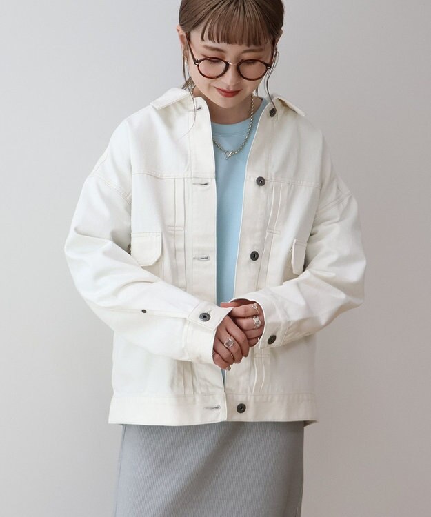 AMERICAN HOLIC デニムオーバージャケット Off White