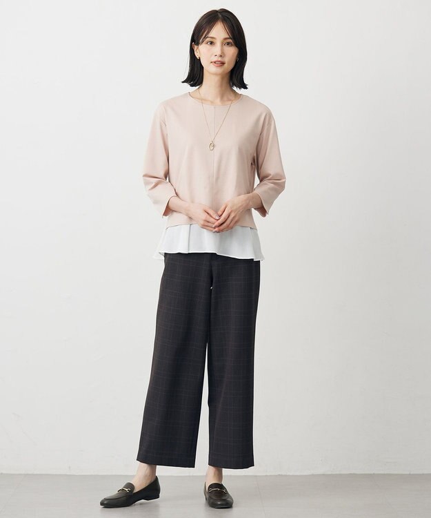 J.PRESS LADIES S コンパクトポンチ カットソー ピンク系