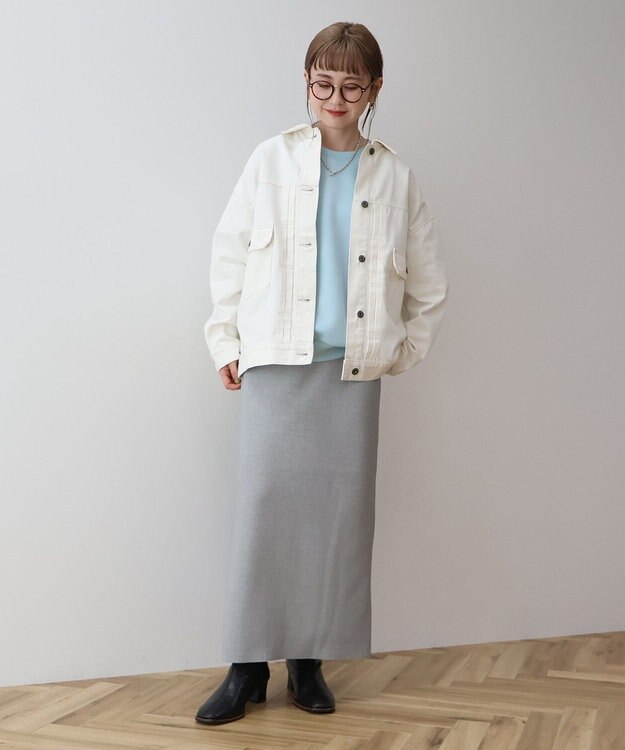 AMERICAN HOLIC デニムオーバージャケット Off White