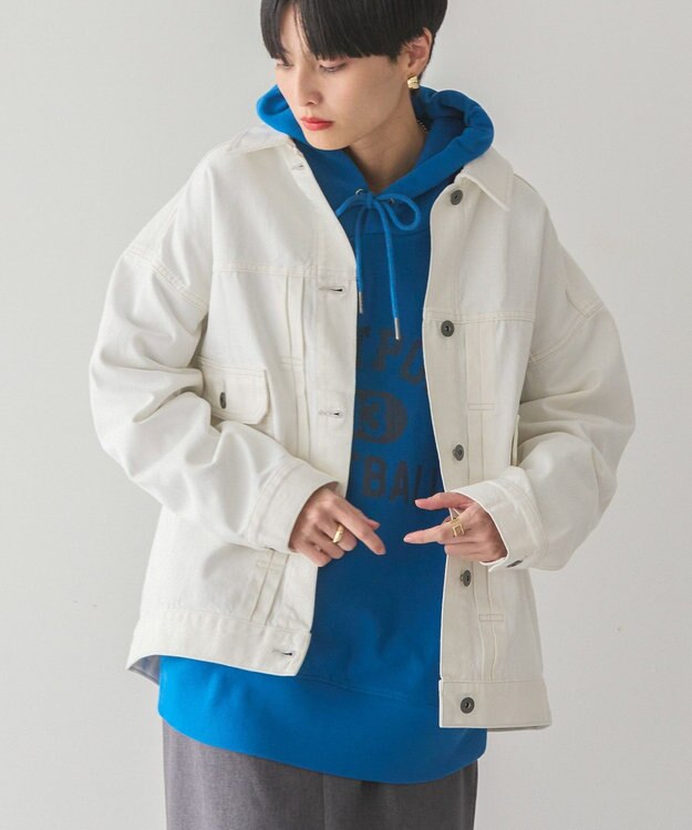 AMERICAN HOLIC デニムオーバージャケット Off White