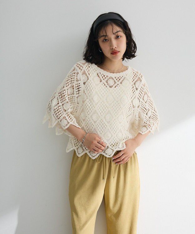 Green Parks ・ＳＵＧＡＲ　ＳＰＯＯＮ　クロシェプルオーバー Ivory