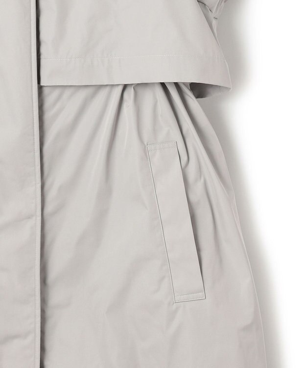 ICB メモリーツイル フーデットコート トープ系