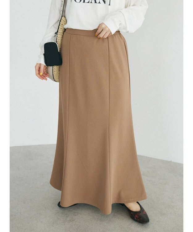 CRAFT STANDARD BOUTIQUE カットジョーゼットスカート Mocha