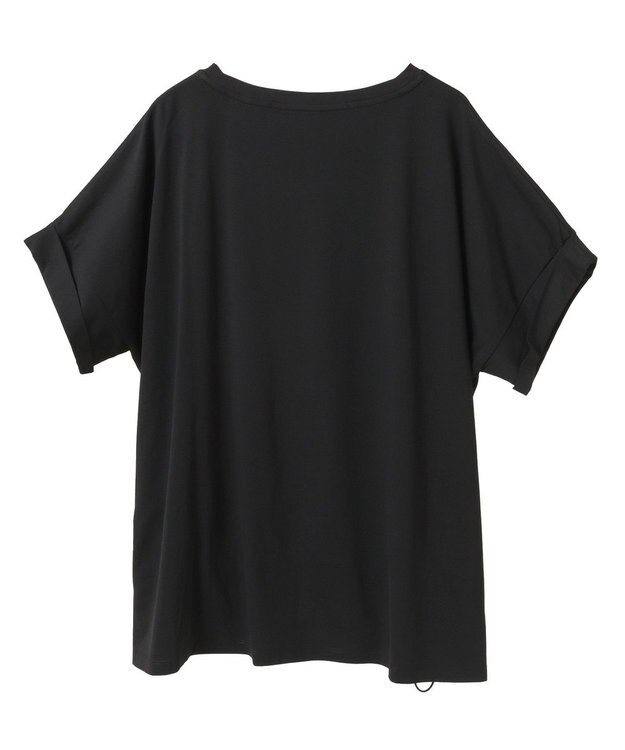 YECCA VECCA 裾ドロストデザインロゴTee Black