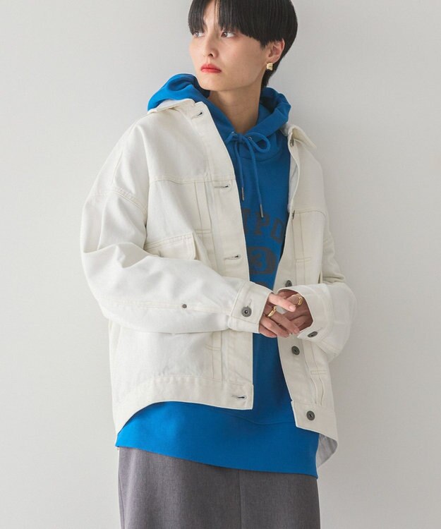 AMERICAN HOLIC デニムオーバージャケット Off White