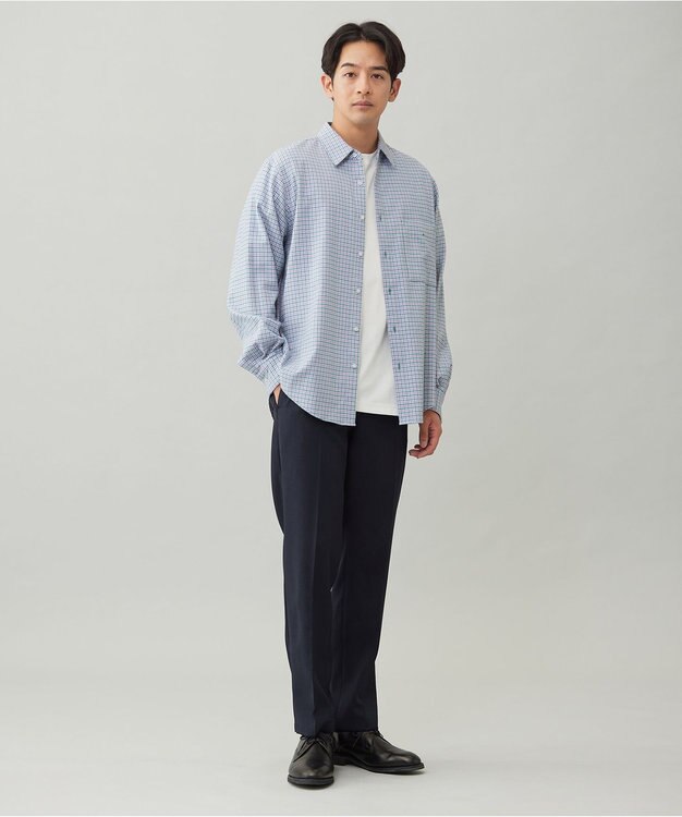 UNFILO MENS 【男女兼用】クリーンチェック ネルシャツ ピンクチェック