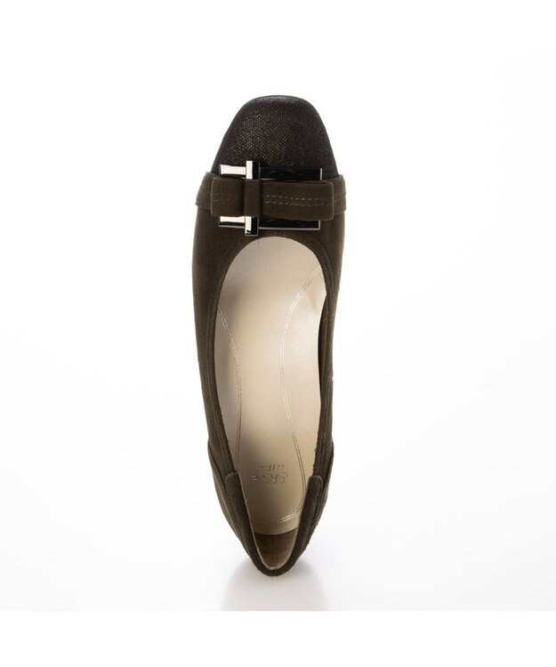 Riz raffinee 【3E】バックルリボンモチーフパンプス ダークブラウンビー