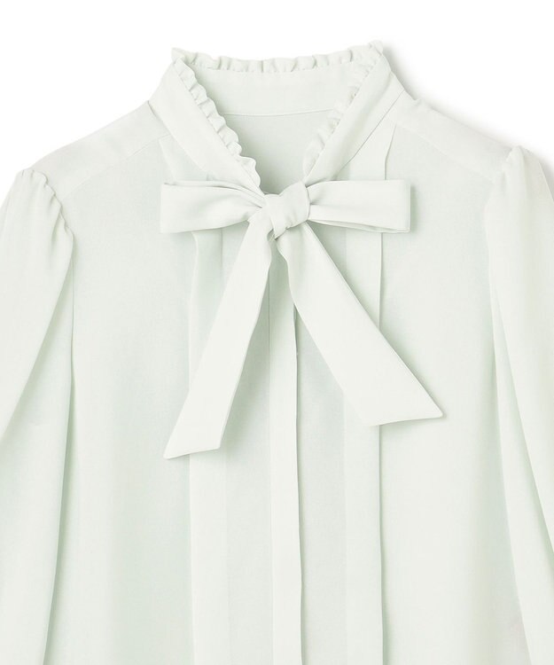 TOCCA PROMISE RIBBON ROSETTE ブラウス ライトグリーン系