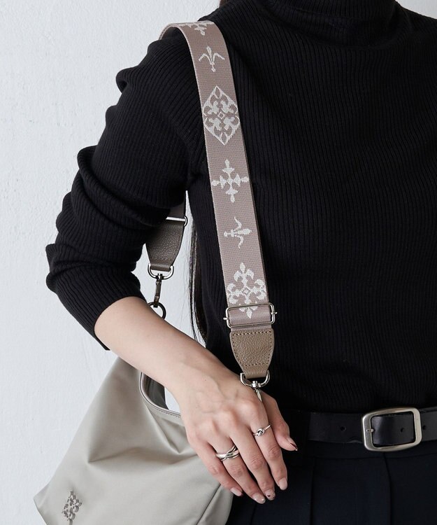 russet アレンジショルダーベルト［Monogram］(CE-1099) Beige2（シルバー金具）
