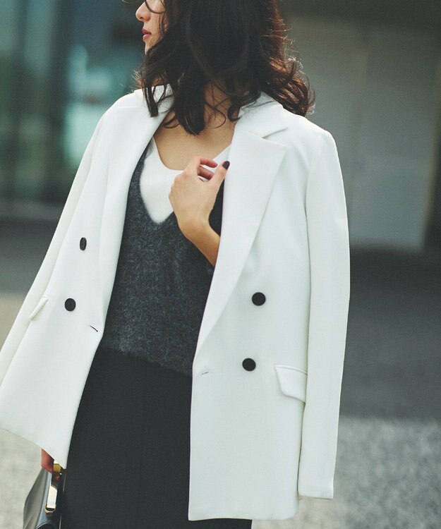 ICB L パデッドテーラードジャケット アイボリー系