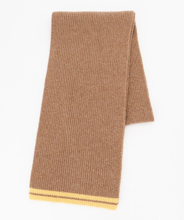 J.PRESS MEN 【WEB限定】スクール ラインマフラー キャメル系1