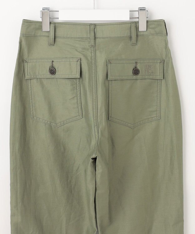 自由区 【XSサイズ~/洗える】GUNG HO（ガンホー） ベイカーパンツ カーキ系