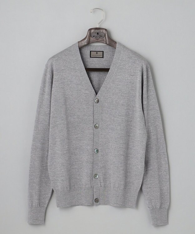 GOTAIRIKU ハイゲージ＿カーディガン ライトグレー系