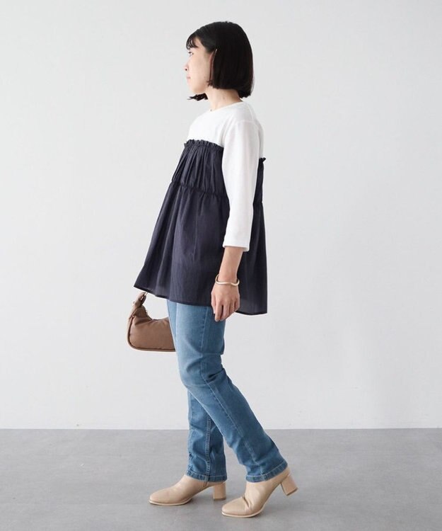 Green Parks シャーリングドッキングプルオーバー Deep Purple