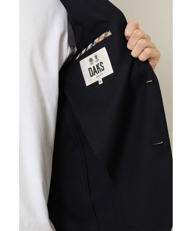 DAKS ストレッチウールジャケット ネイビー