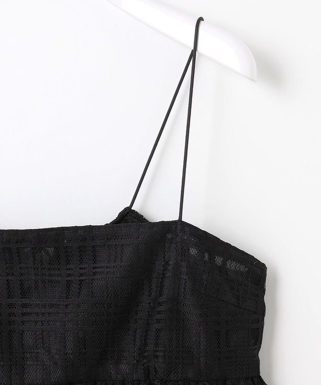 ANY SIS 【洗える】ラッセルレース キャミソール ブラック