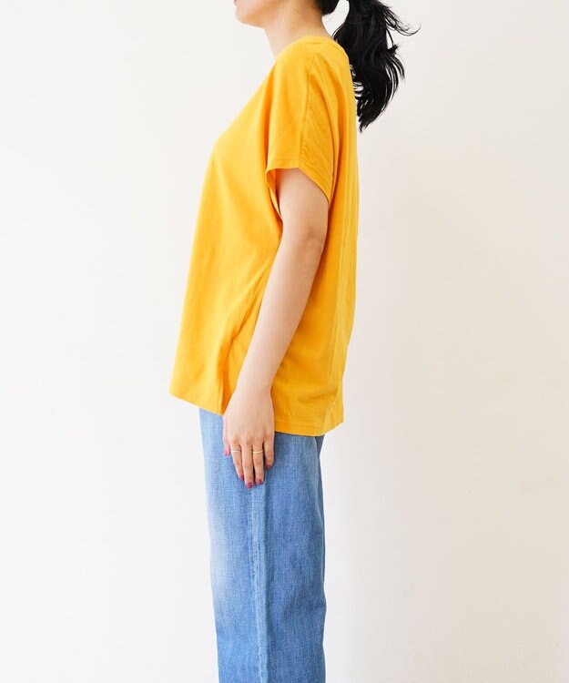 TOQUE 〈大草直子さんアドバイザー〉 タンギスコットン天竺半袖Ｔシャツ ターメリック