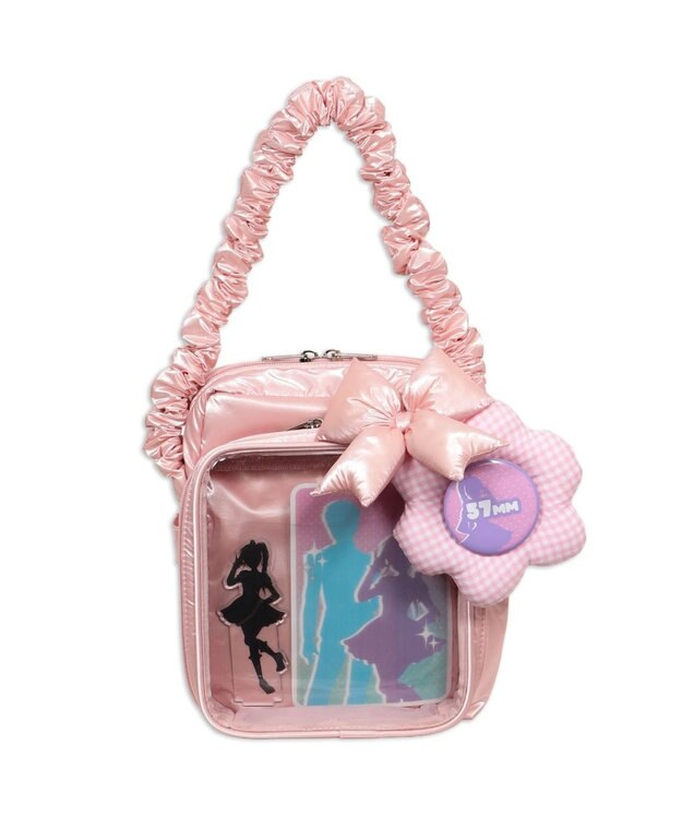 WEGO 【痛バ＆推し活グッズ】きらふわパフィ痛ショルダー ライトピンク