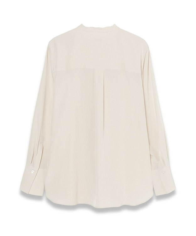 JOSEPH 【WEB&OUTLET限定・洗える】テックデシン　モロカンネックブラウス Vanilla