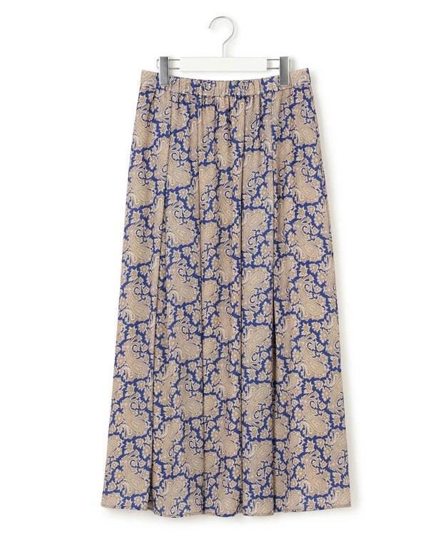 23区 S 【洗える】Ratti ヴィンテージペイズリープリント スカート ブループリント