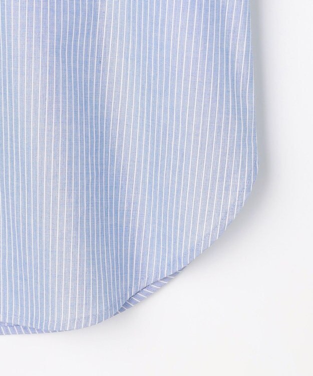 J.PRESS LADIES 【WEB限定カラーあり・2way】エステネージュ TYPEWRITER STRIPE シャツ サックスストライプ系