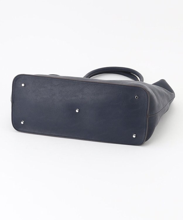 UNBILLION Otias アンティークタイプ合皮ビジネストート ネイビー