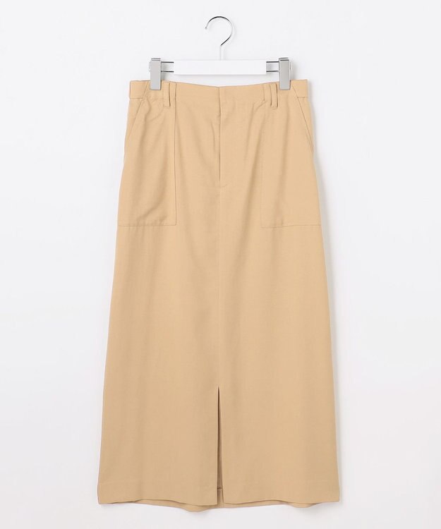 自由区 S セルロースコットンチノ スカート ベージュ