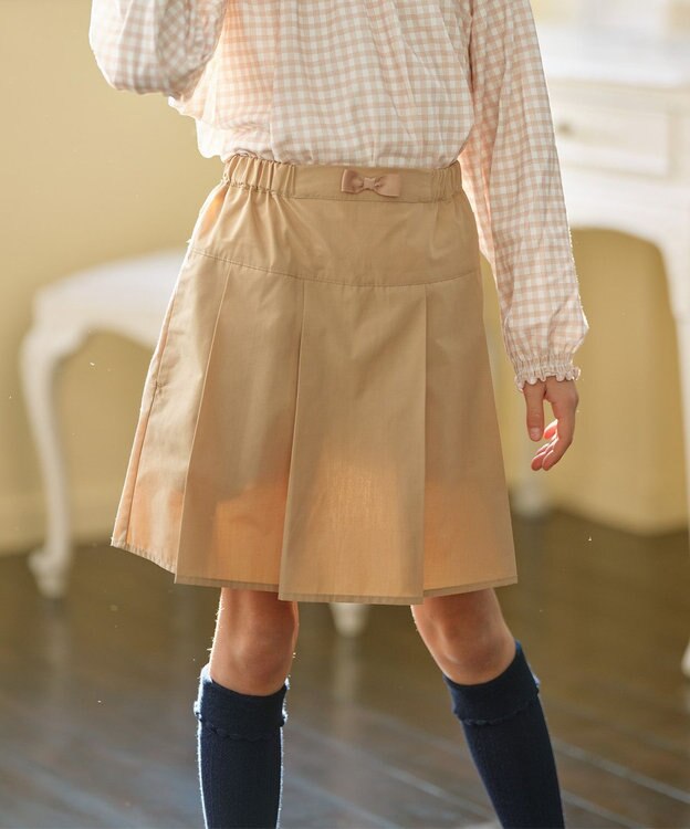 組曲 KIDS 【150-160㎝】ボックスタック キュロット ベージュ系