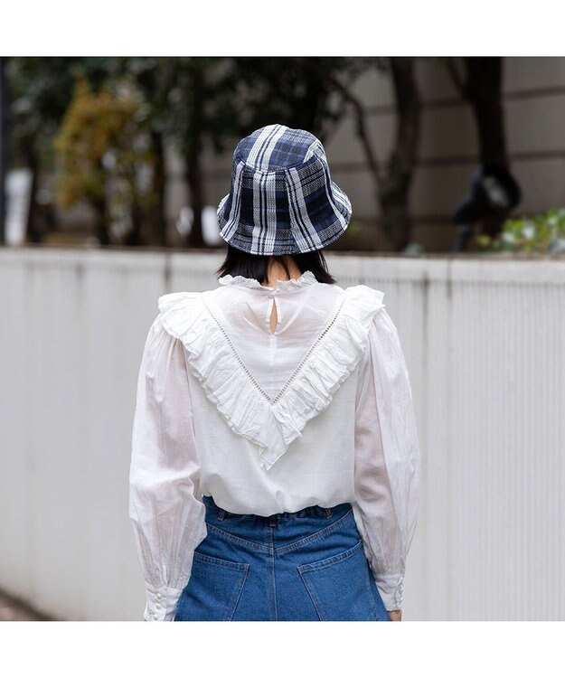 林八百吉商店 un chapeau チューリップハット ネイビー