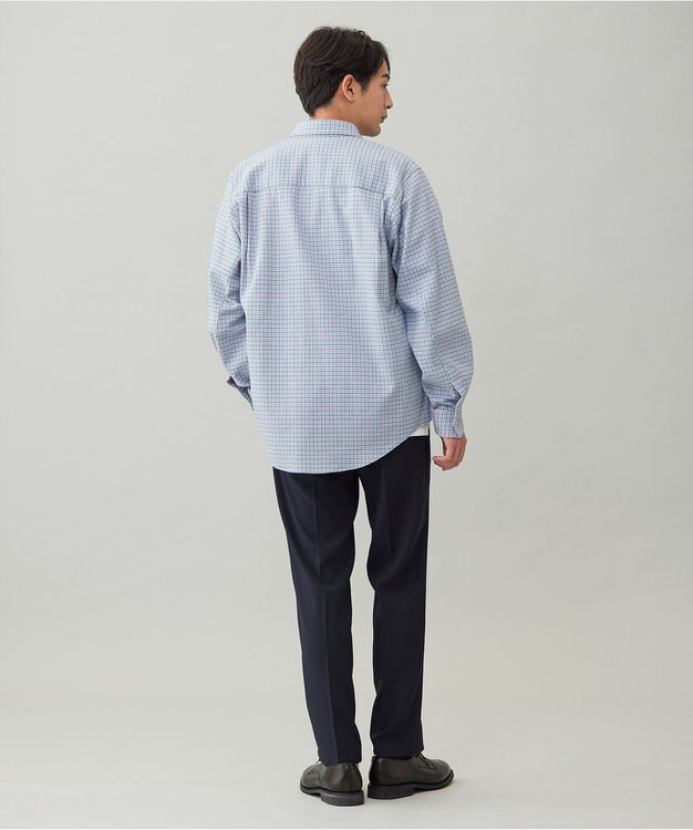 UNFILO MENS 【男女兼用】クリーンチェック ネルシャツ ピンクチェック