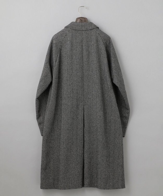 GOTAIRIKU 【山栄毛織】カントリーツイード ステンカラーコート グレー系8