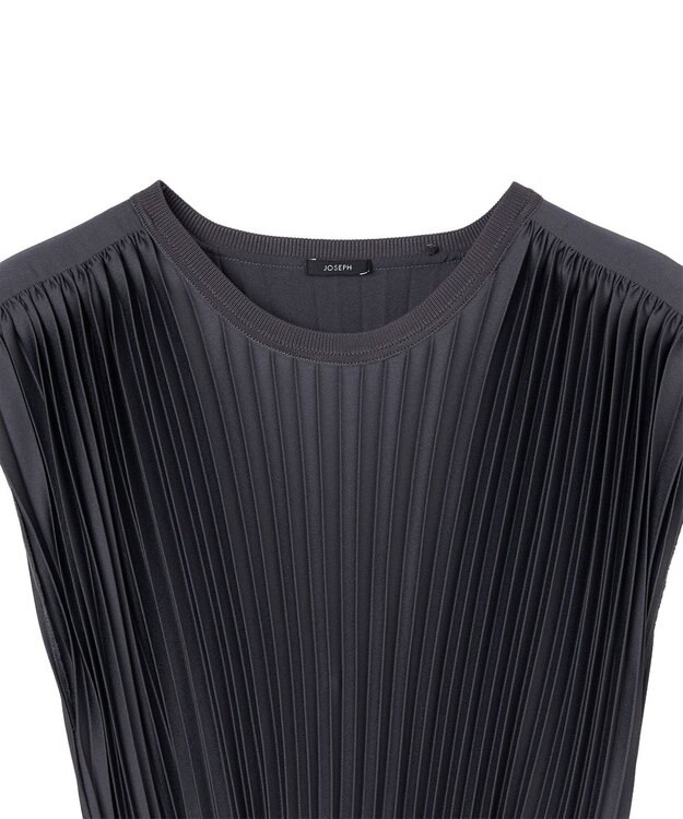 JOSEPH ニットウィーブプリッセ　ドレス Smoke