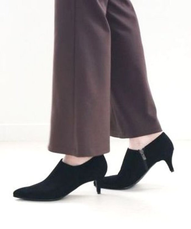 Pointer 日本製 ポインテッドトゥブーティ ブラック(スエード)