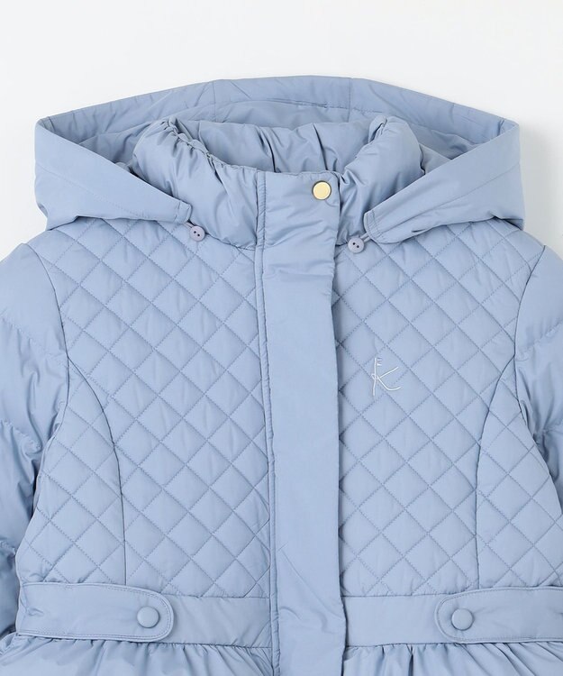 組曲 KIDS 【150-170㎝】キルティング 中綿コート マローブルー系