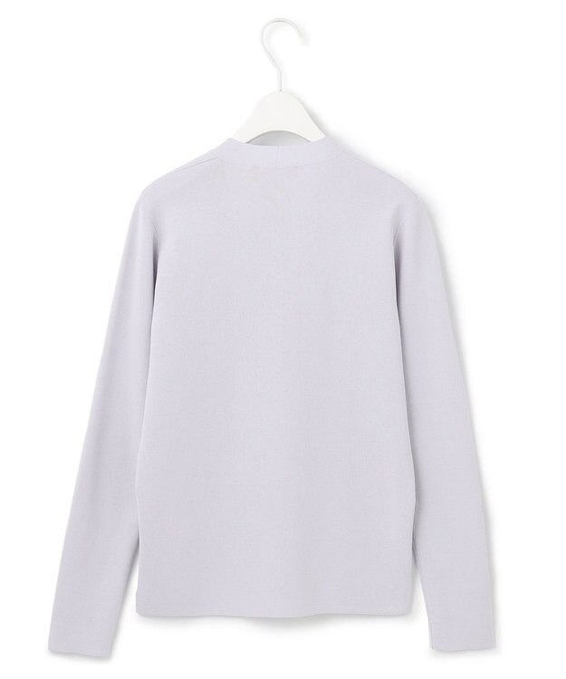 ICB 【洗える】 シンセティックフルニードル Vネックプルオーバー ライラックグレー系