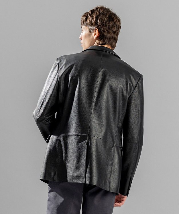 JOSEPH HOMME 【LEON 掲載】<WEB限定>ライトゴートシュリンクレザー　ジャケット ブラック系